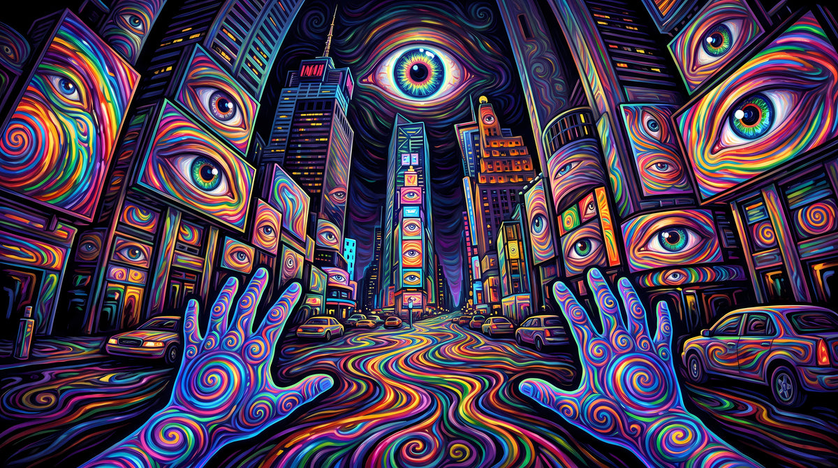 Psychedelic style artwork by TheMellowick